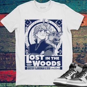 Disney Frozen 2 Kristoff & Sven Lost In The Woods Poster T-Shirt Unisex